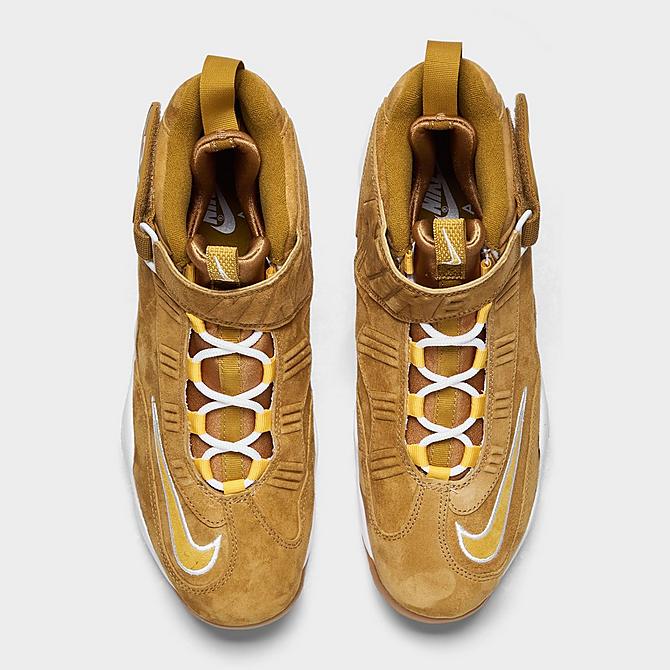 Back view of Men's Nike Air Griffey Max 1 Training Shoes in Wheat/Pollen/White/Gum Light Brown Click to zoom