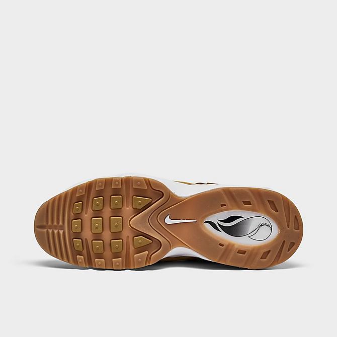 Bottom view of Men's Nike Air Griffey Max 1 Training Shoes in Wheat/Pollen/White/Gum Light Brown Click to zoom