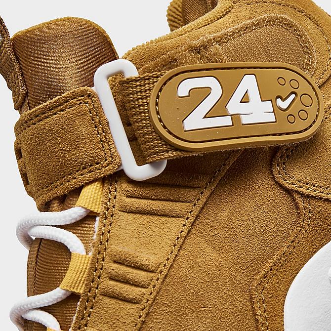 Front view of Boys' Big Kids' Nike Air Griffey Max 1 Training Shoes in Wheat/Pollen/White/Gum/Light Brown Click to zoom