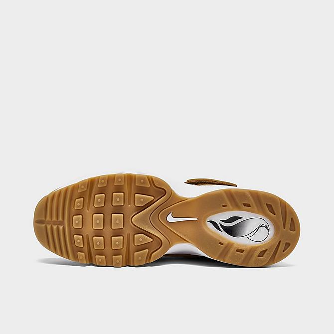 Bottom view of Boys' Big Kids' Nike Air Griffey Max 1 Training Shoes in Wheat/Pollen/White/Gum/Light Brown Click to zoom