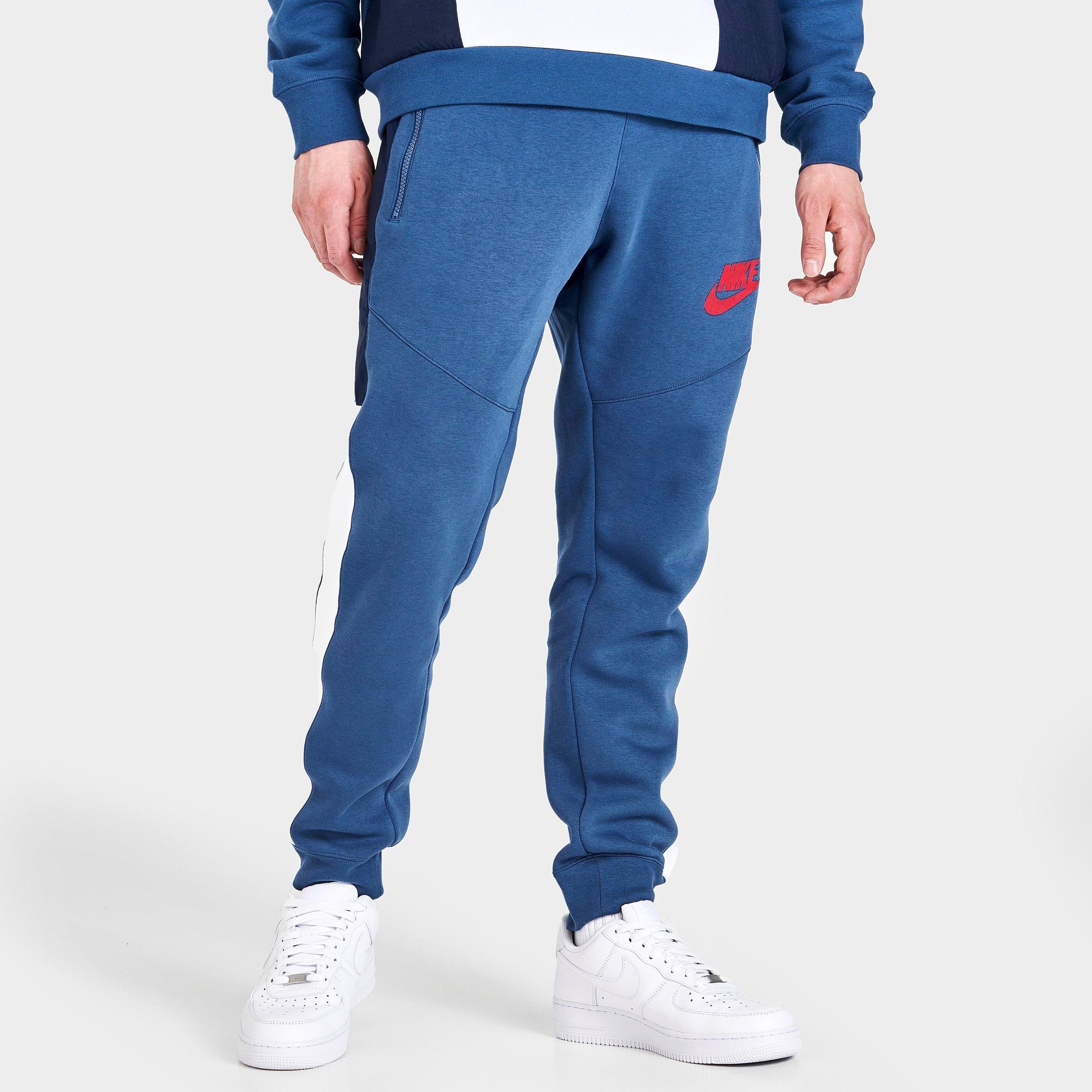 men's nike sportswear mixed fleece jogger pants