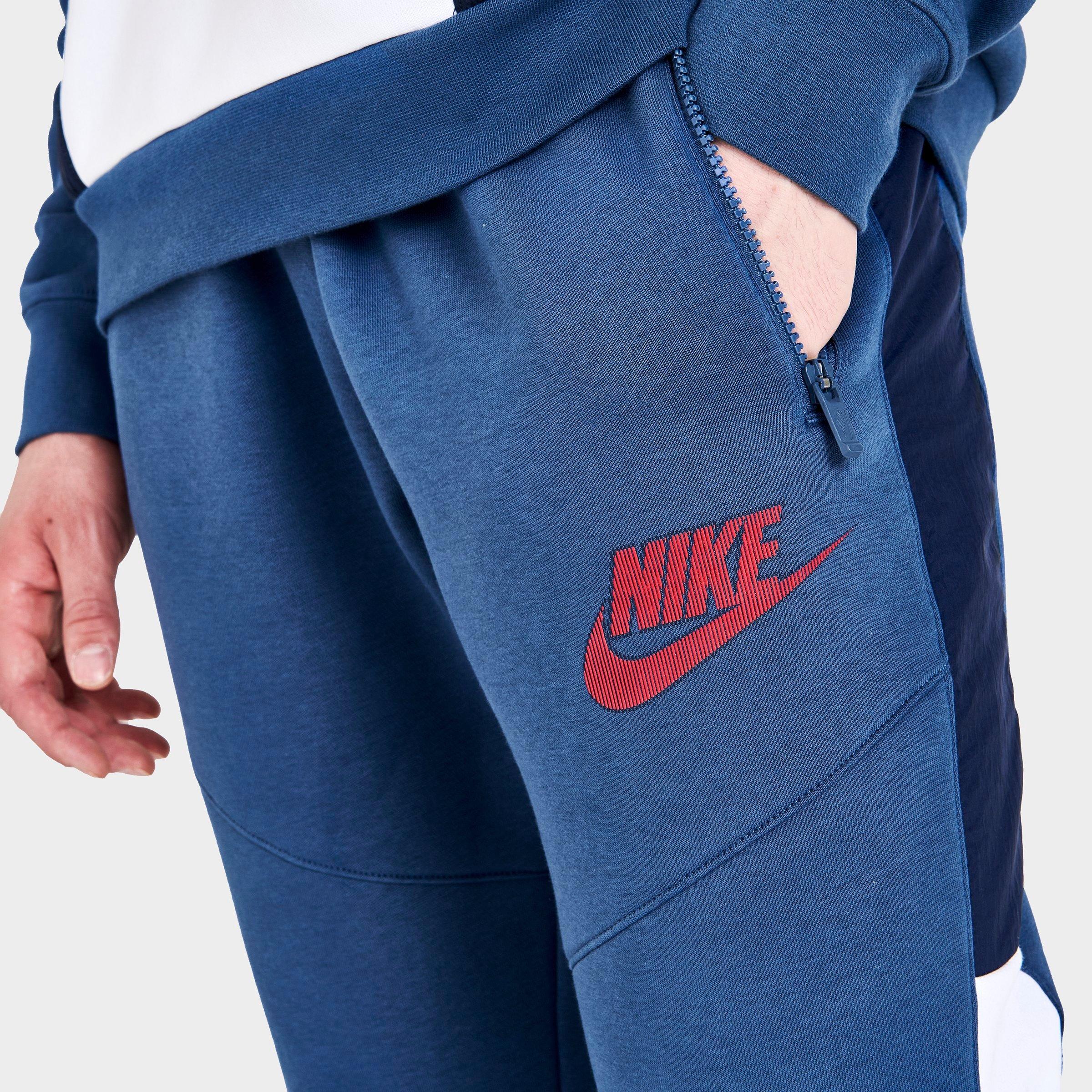 men's nike sportswear mixed fleece jogger pants
