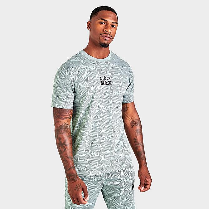 Arriesgado Banquete Objeción Men's Nike Air Max Topographic Allover Print T-Shirt| Finish Line