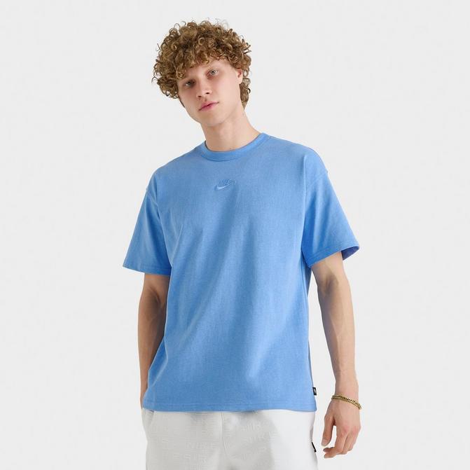 [angle] view of Men's Nike Sportswear Premium Essentials T-Shirt in University Blue/Heather Click to zoom