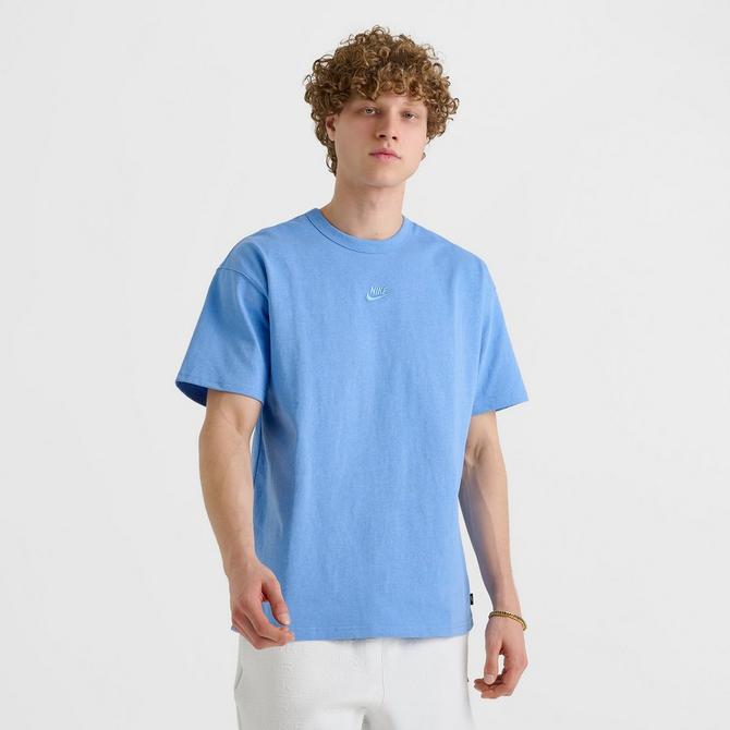 [angle] view of Men's Nike Sportswear Premium Essentials T-Shirt in University Blue/Heather Click to zoom