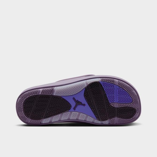 Black and best sale purple jordan sandals