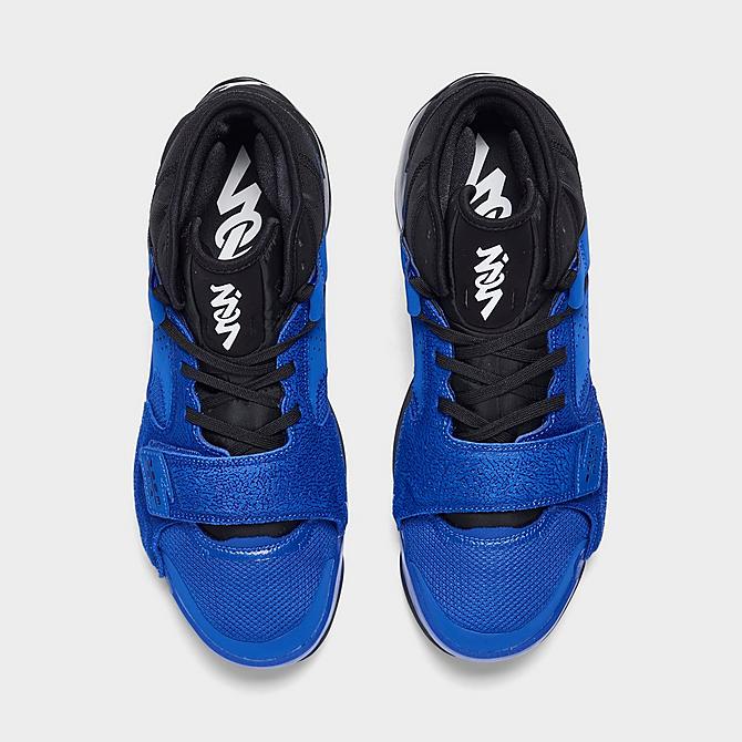 Back view of Jordan Zion 2 Basketball Shoes in Hyper Royal/White/Black Click to zoom