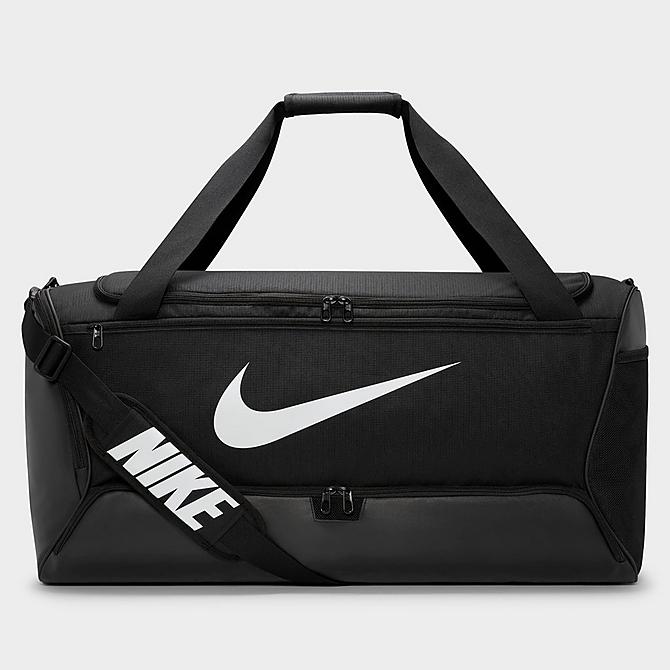 Back view of Nike Brasilia 9.5 Training Duffel Bag (95L) in Black/Black/White Click to zoom