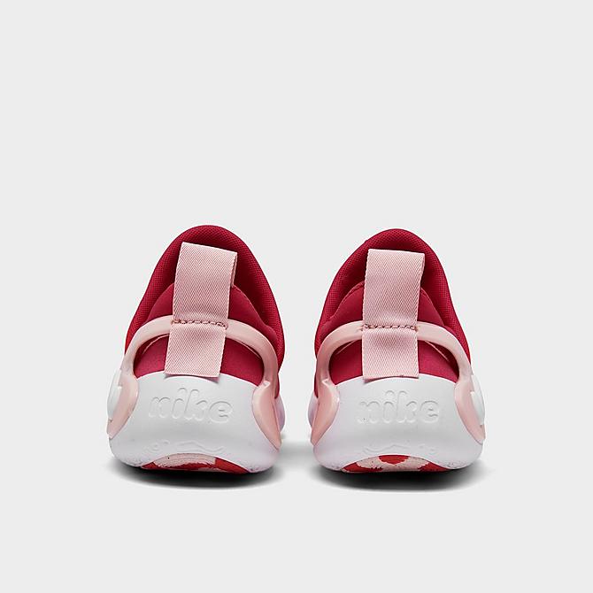 Left view of Girls' Little Kids' Nike Dynamo Go Lil Fruits Casual Shoes in Siren Red/Rush Pink/Atmosphere/White Click to zoom