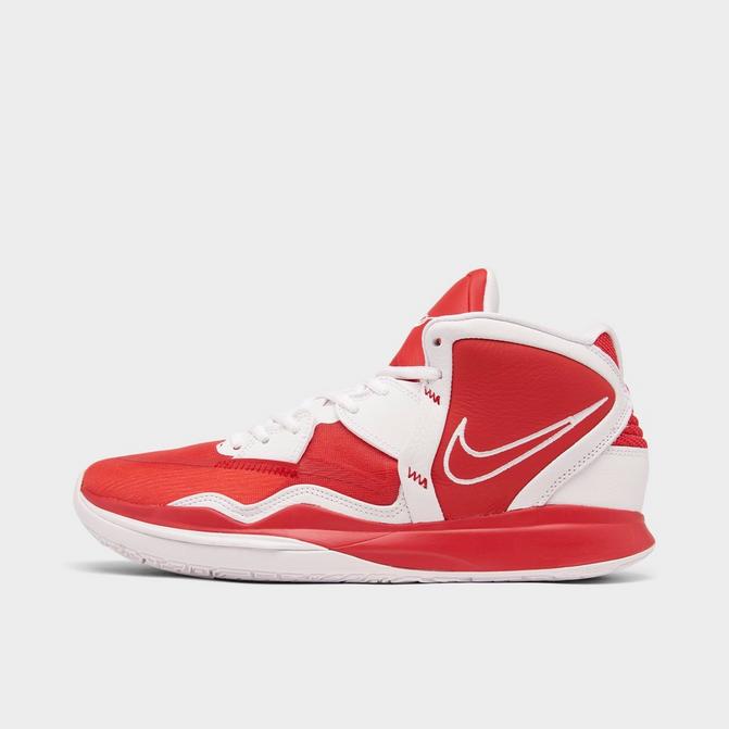 red and white basketball shoes nike