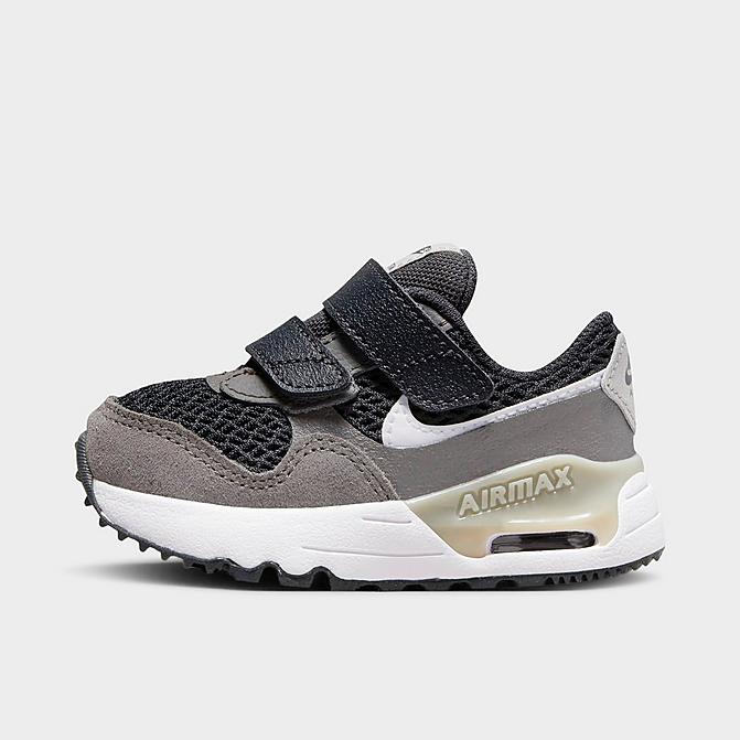 Kids Toddler Air Max SYSTM Casual Shoes in Black/Grey/Dark Smoke Grey Size 2.0 Leather Finish Line Shoes Flat Shoes Casual Shoes 