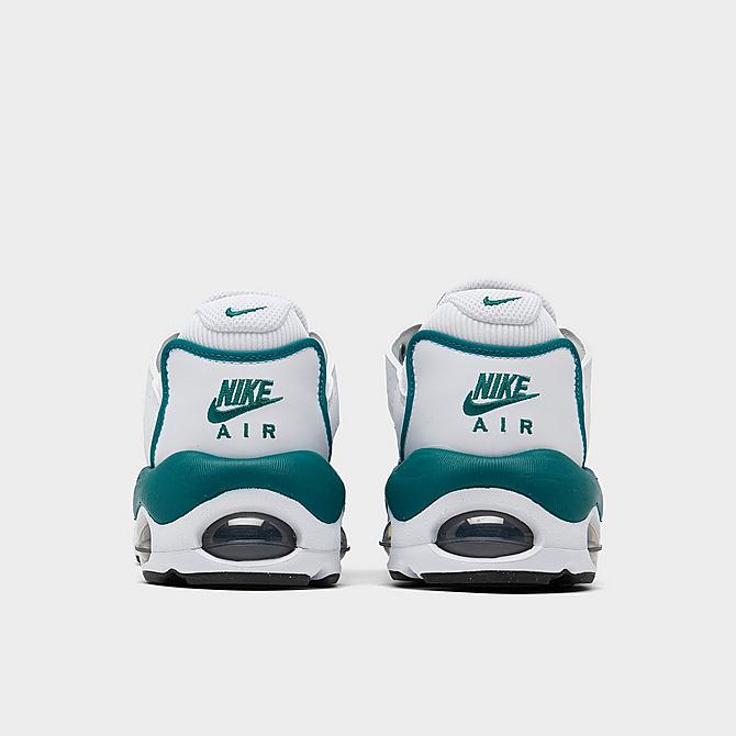 Left view of Big Kids' Nike Air Max TW Casual Shoes in White/Bright Spruce/Black/White Click to zoom