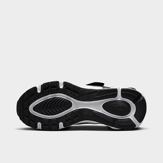 Bottom view of Little Kids' Nike Air Max TW Casual Shoes in Black/White/Black/White Click to zoom