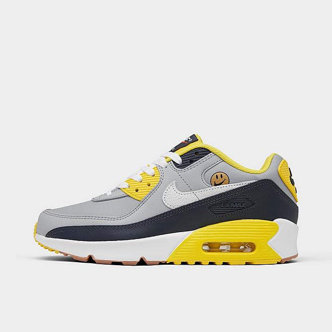 impacto Estoy orgulloso Labe Big Kids' Nike Air Max 90 LTR Swoosh Smiley Casual Shoes| Finish Line