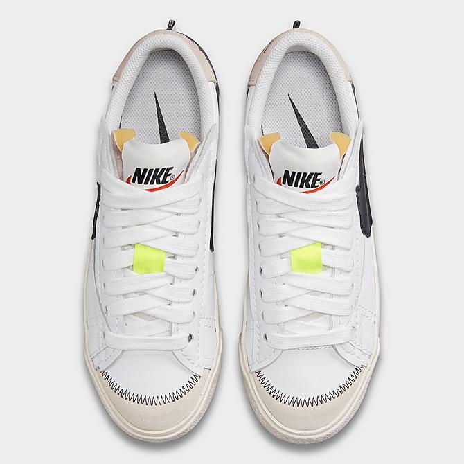 Back view of Women's Nike Blazer Low '77 Jumbo Casual Shoes in White/Black/Sail Click to zoom
