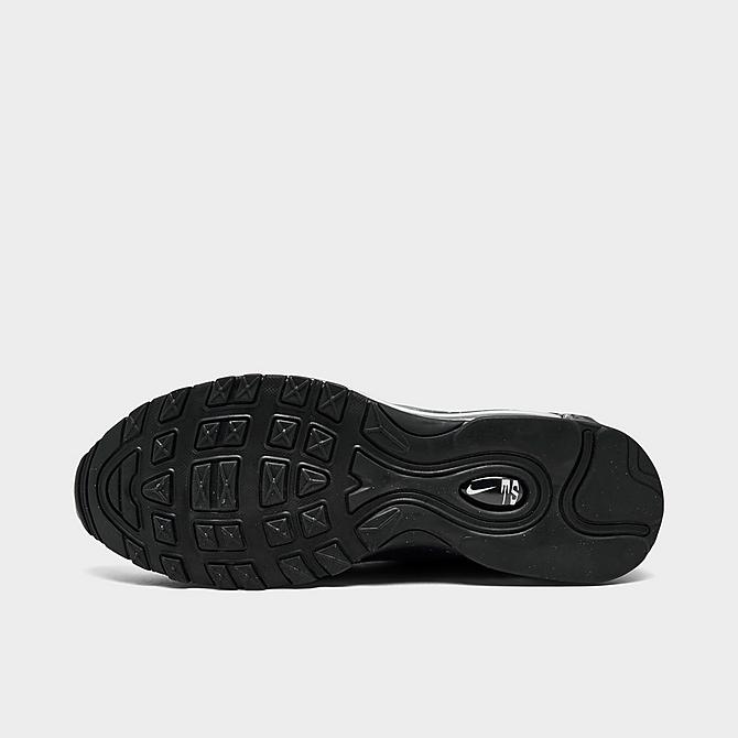Bottom view of Men's Nike Air Max Terrascape 97 Casual Shoes in Black/Black/Black Click to zoom