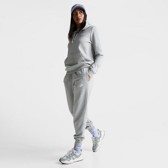 Nike Womens Club Fleece Jogger Sweatpants (Dark Grey/White, Medium) :  : Moda