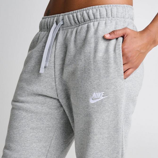 Nike Plus Size Sportswear Club Fleece Mid-Rise Wide-Leg Sweatpants - Macy's