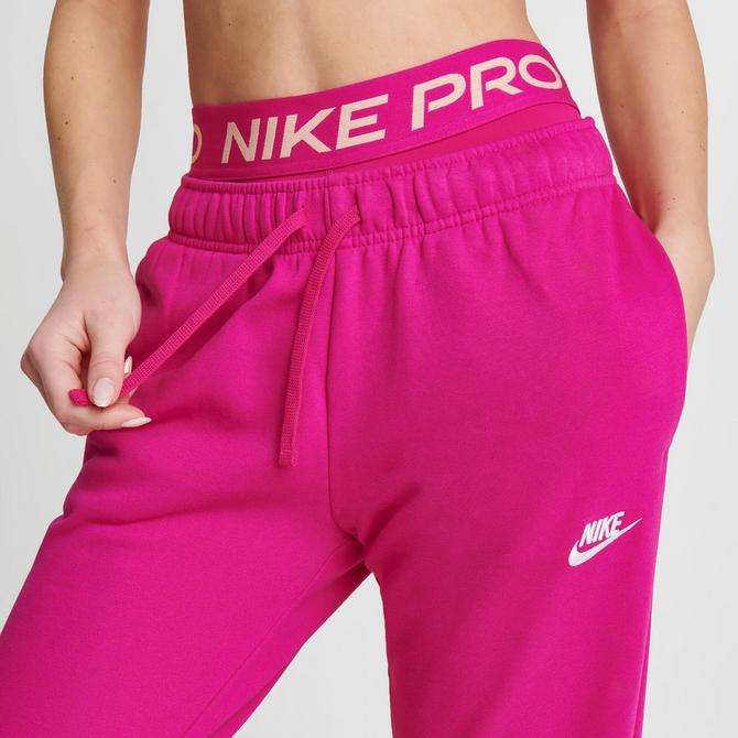 Shop Nike Mid-Rise Club Fleece Joggers DQ5191-690 pink