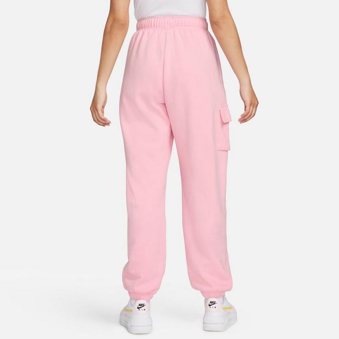 I got an xs and im 5'3 for reference!! Baby pink Nike cargo sweats lln, NIke