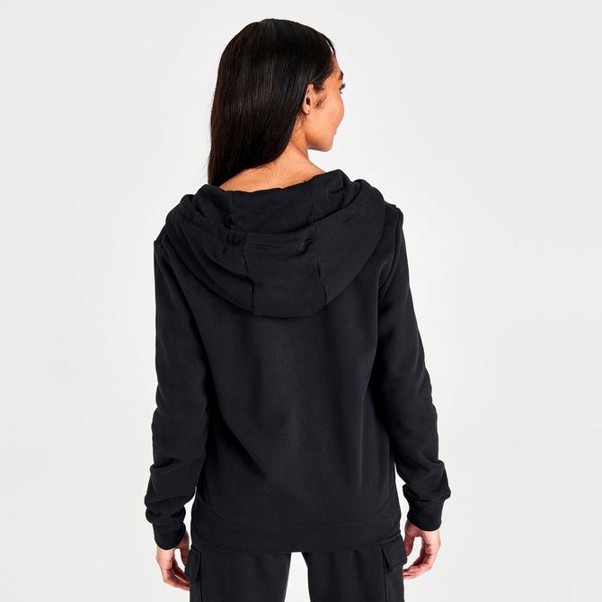 NIke Sportswear Swoosh Women's Full-Zip Fleece Jacket (Medium, Black/White)  : : Clothing, Shoes & Accessories