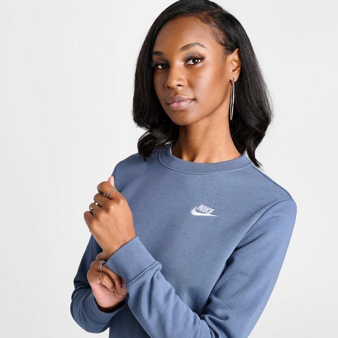 WMNS Nike Phoenix Fleece Crew - 'Dark Grey Heather/Black' – Kicks Lounge