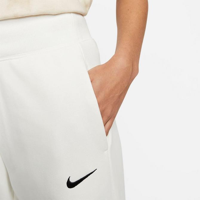 Nike Varsity wide leg sweatpants in sail white