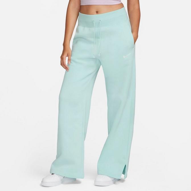 Nike WMNS Phoenix Fleece High-Rise Wide-Leg Pants White - SAIL/BLACK