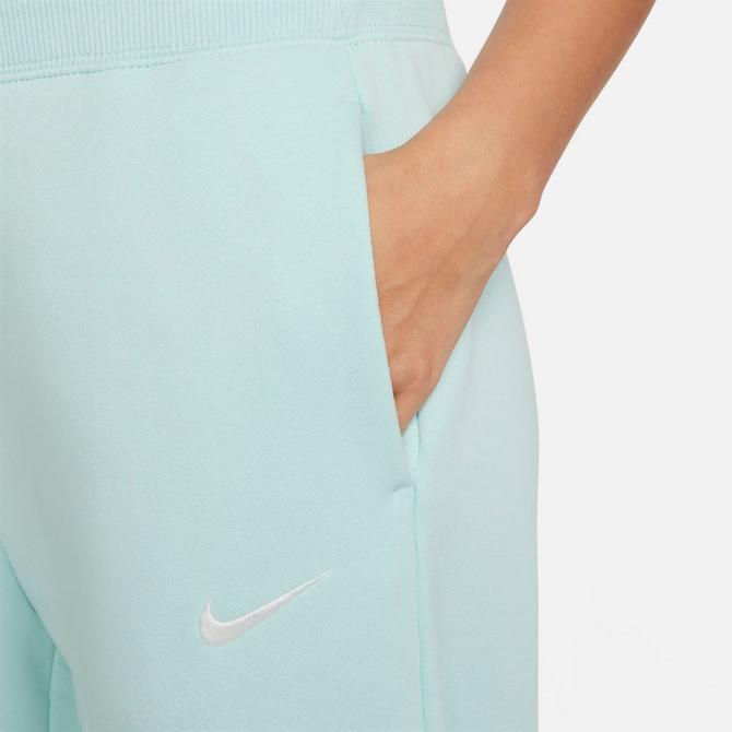 Shop Nike NSW Fleece High-Rise Wide-Leg Pants DQ5615-010 black