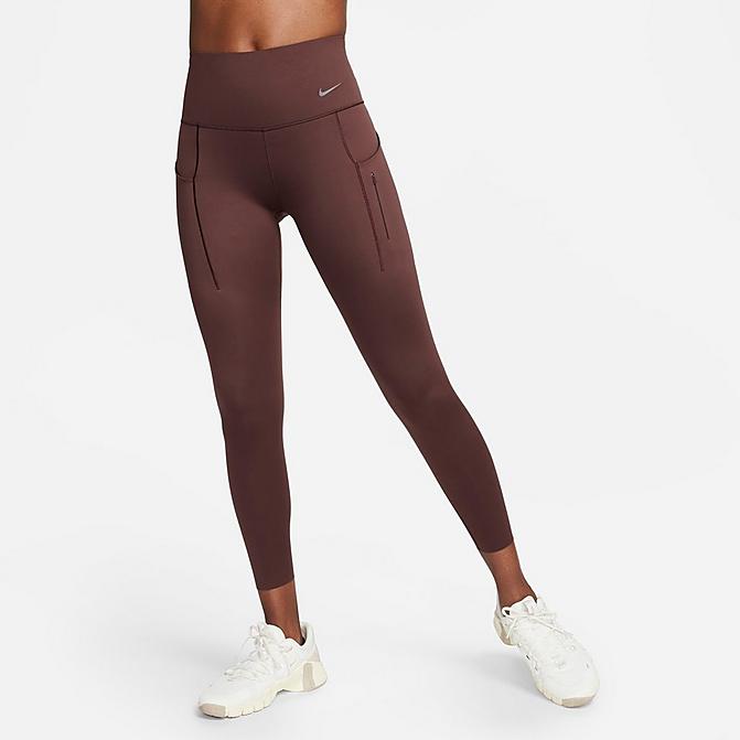 Nike Go Women's Firm-Support Mid-Rise Cropped Leggings with Pockets. Nike BG