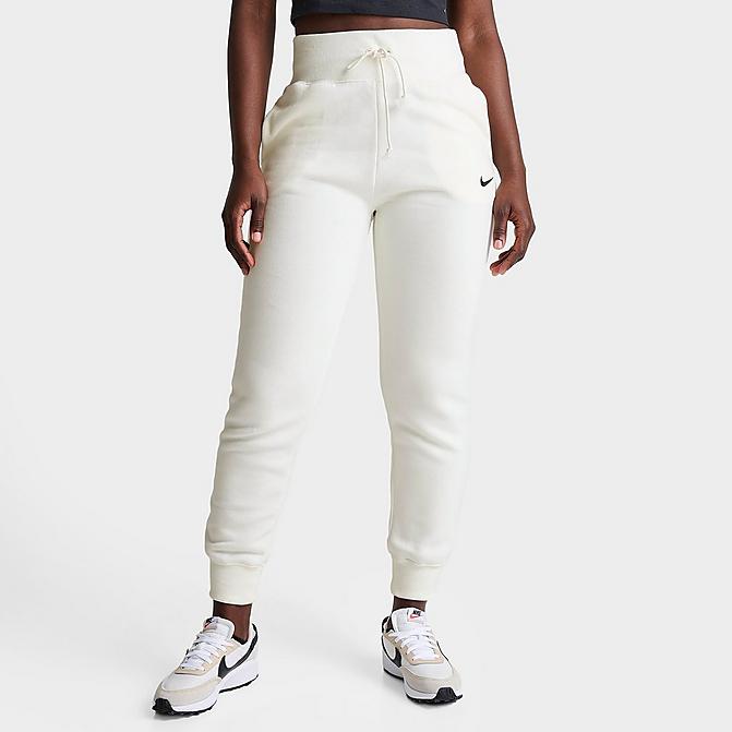 Pants and jeans Nike Sportswear Phoenix Fleece Women's High-Waisted Oversized  Sweatpants Sail/ Black