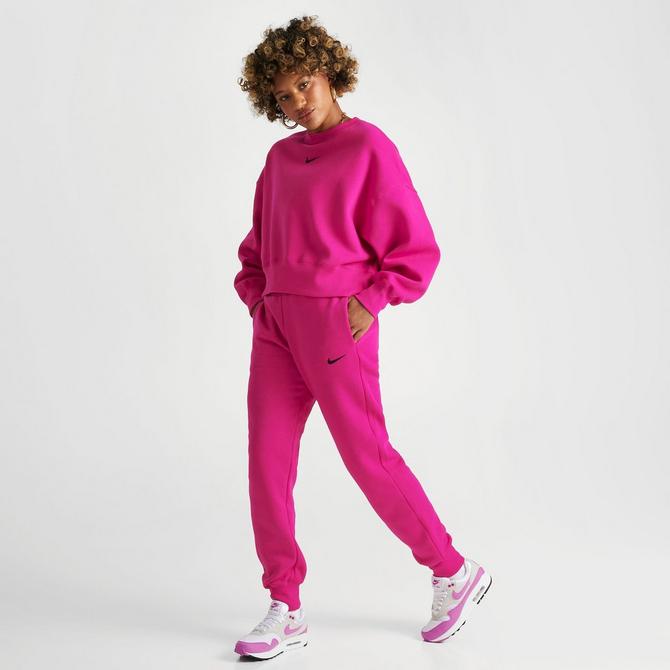 NIKE Sportswear Phoenix Womens Wide Leg Fleece Sweatpants - OFF