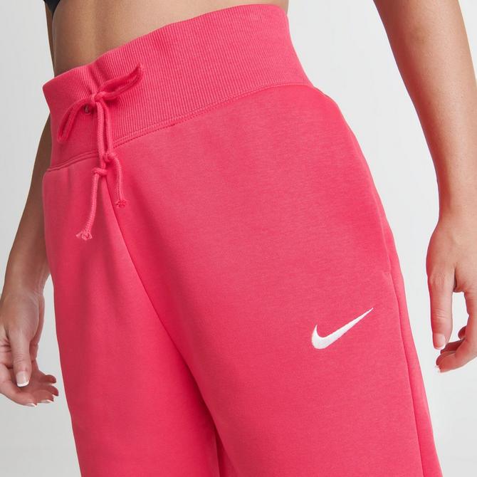 Nike washed high rise sweatpants in neon pink