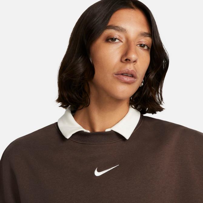 Nike Sportswear Phoenix Oversize Brown Crewneck Sweatshirt