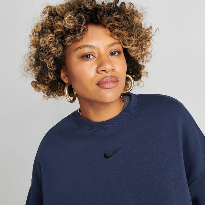 Nike navy hot sale crew neck