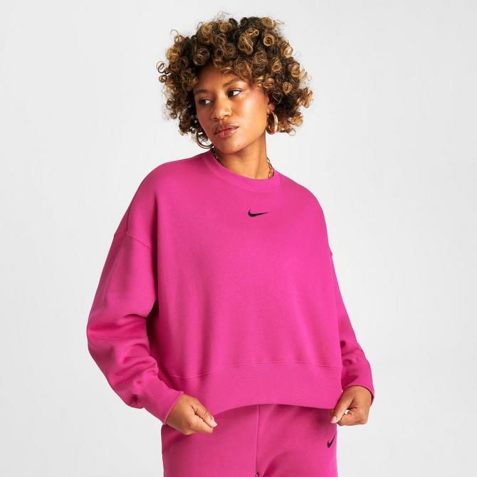 Women's Rival Fleece One Size Crew Sweatshirt - Pink Elixir
