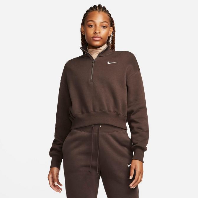 Nike SPORTSWEAR AIR WOMEN'S WOVEN MOD CROP JACKET Brown