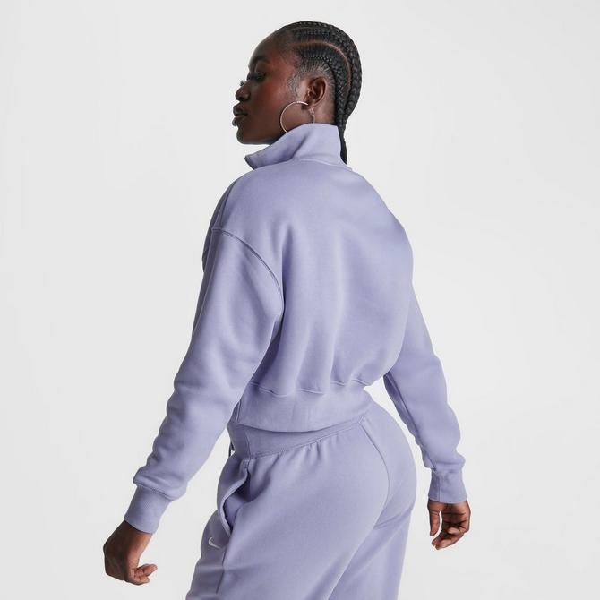 Nike Phoenix Fleece oversized hoodie in violet