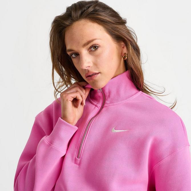 その他 Nike FW25 HALF ZIP CROPPED (DQ5767 675) Women's Nike Sportswear Phoenix Fleece Oversized Half-Zip