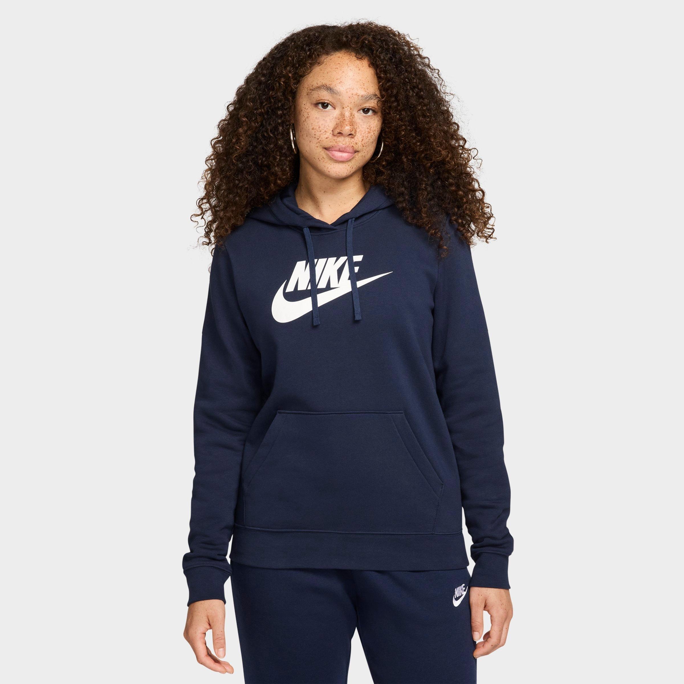 Women's Nike Sportswear Logo Club Fleece Pullover Hoodie | Finish Line