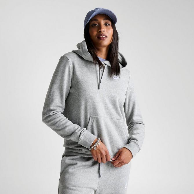 Women's Nike Dark Grey Heather Essential Fleece Hoodie (BV4124 063) - L 