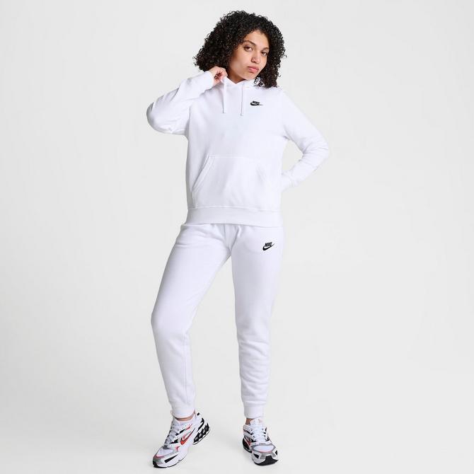 Nike Women's Sportswear Club Fleece Full-Zip Hoodie-Black - Hibbett