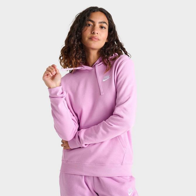 Nike pink pullover hoodie best sale