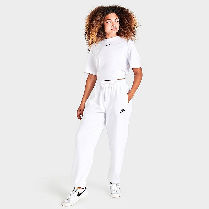 Women's Nike Sportswear Club Fleece Mid-Rise Oversized Sweatpants ...