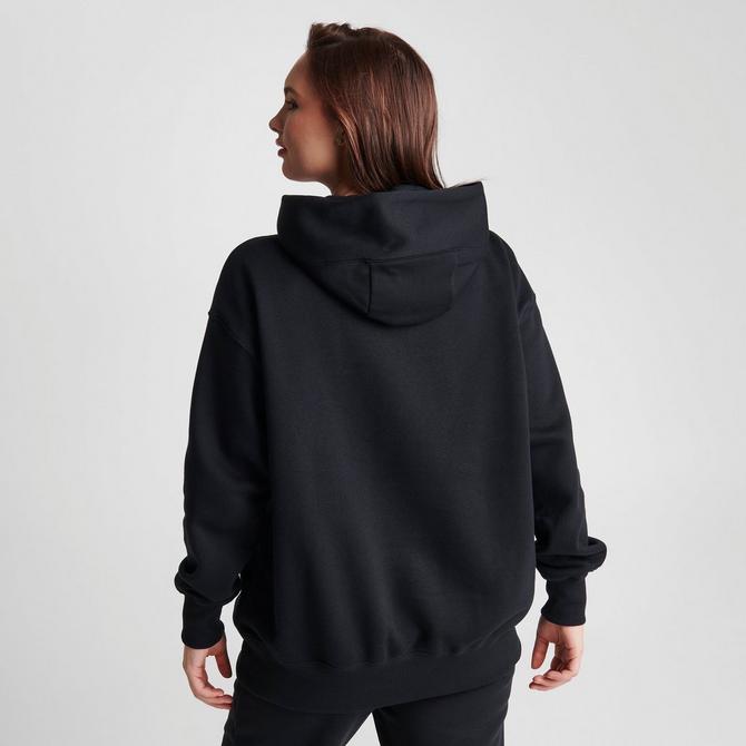 Nike oversized jersey hoodie in black