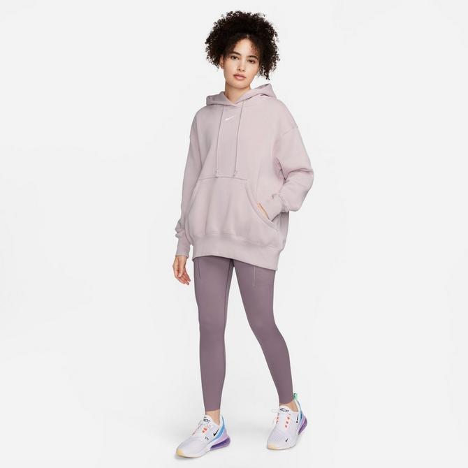 felpa cappuccio zip donna w phoenix fleece hoodie DK GREY HEATHER/SAIL