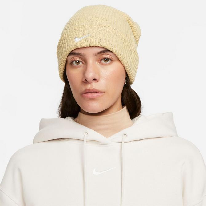 Nike Sportswear Phoenix Fleece Cozy Pullover Hoodie In Brown, in White