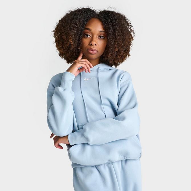 Baby blue nike hoodie womens sale