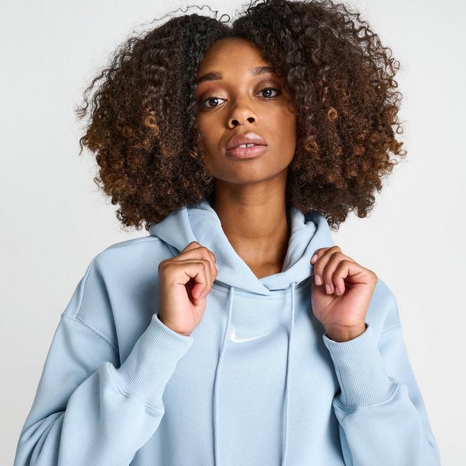 Nike WMNS Phoenix Fleece Over-Oversized Pullover Hoodie White