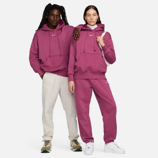 Nike Phoenix Fleece oversized hoodie in violet